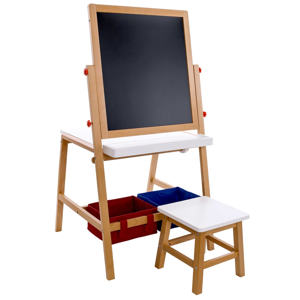 Children's Double-Sided Art Activity Flip Easel Board with